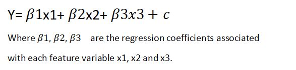 multiple linear regression equation