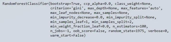 Parameters of compare model object