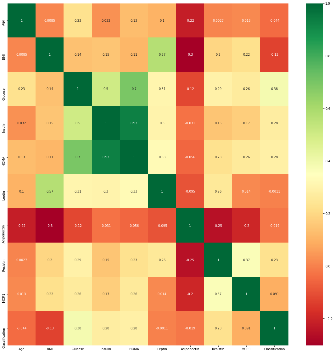 Visualization of the Correlation grid